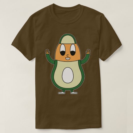 アボカド卵4 Tシャツ (デザイン正面)