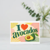 "アボカド大好き" ポストカード (スタンド正面)