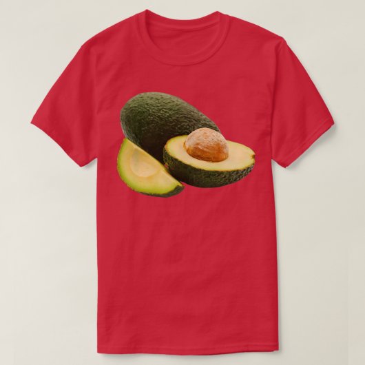 アボカド好実在きの画像フルーツ2 Tシャツ (デザイン正面)