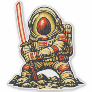 アボカド宇宙司令官 - ビンテージ・レトロSF戦争 シール