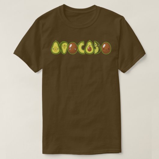 アボカド恋人グアカモレケトケトジェニックフルーツ Tシャツ (デザイン正面)