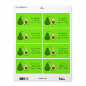 アボカド恋人デザインサンダー_コーブ ラベル (フルシート)