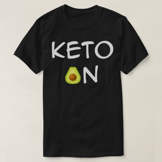 アボカド愛好家にケト Tシャツ (デザイン正面)
