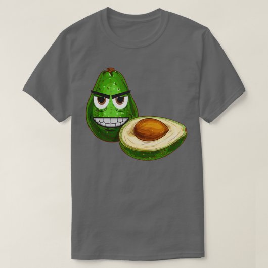 アボカド愛好家4 Tシャツ (デザイン正面)