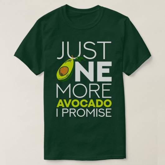 アボカド愛好家(2) Tシャツ (デザイン正面)