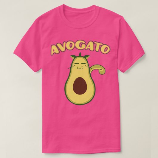 アボカド愛猫オーナー Tシャツ (デザイン正面)