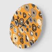 アボカド愛:オーガニックヴィンテージスタイル ラージ壁時計 (傾斜)