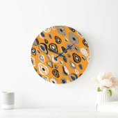 アボカド愛:オーガニックヴィンテージスタイル ラージ壁時計 (ホーム)