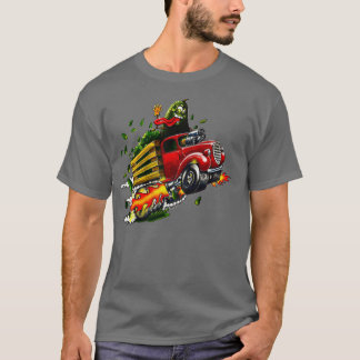 アボカド改造フードグアカモールトラック改造アボカ Tシャツ