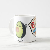 アボカド数 コーヒーマグカップ (正面左)