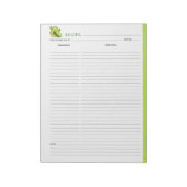 アボカド料理レシピメモ帳 ノートパッド (回転)