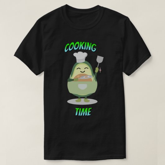 アボカド料理時間 Tシャツ (デザイン正面)
