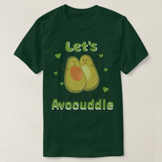 アボカド服ビーガンラバーギフトAvocadoV Tシャツ (デザイン正面)