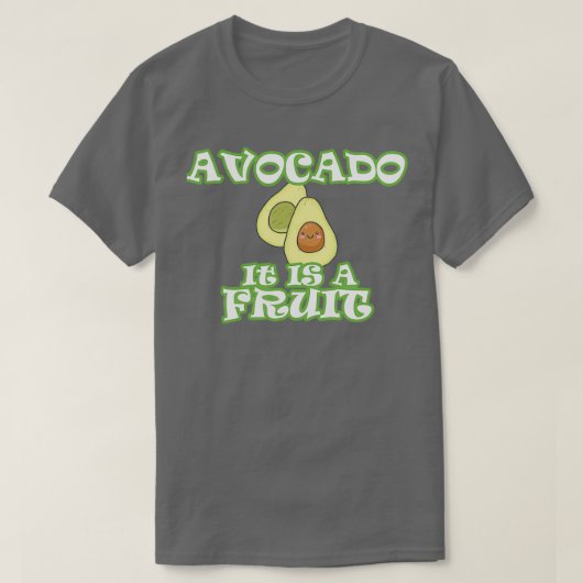 アボカド果物だ Tシャツ (デザイン正面)