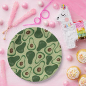 アボカド柄 ペーパープレート (パーティー)