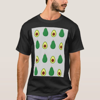 アボカド模様ライトグレー Tシャツ