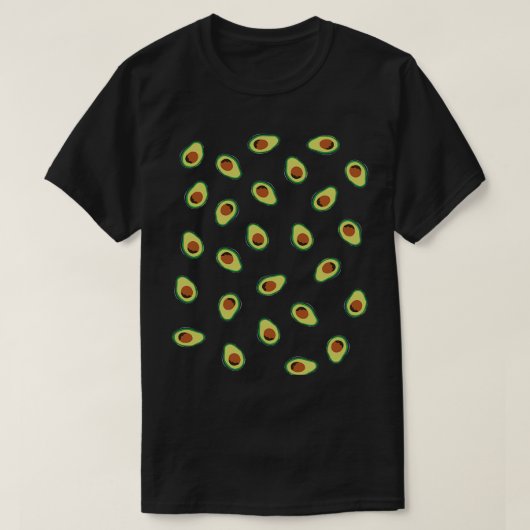アボカド模様13 Tシャツ (デザイン正面)