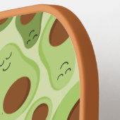 アボカド模様（モノグラム） ピックルボールラケット (左詳細)