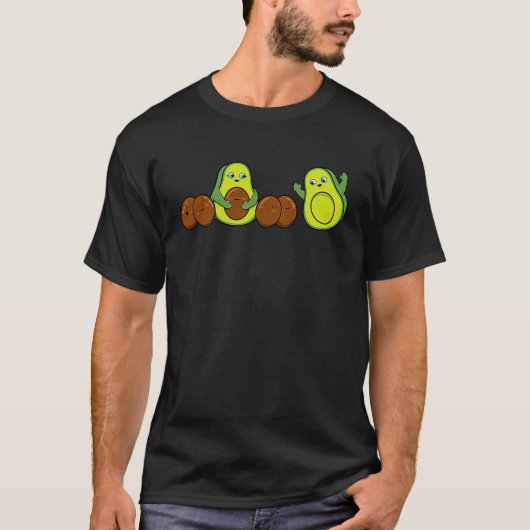 アボカド母妊娠妊娠誇りを持った母 Tシャツ (正面)