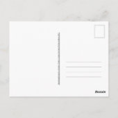 アボカド油パステルスケッチオリジナルのアートワーク ポストカード (裏面)