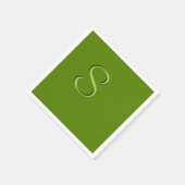 アボカド無地のグリーン初期化 スタンダードカクテルナプキン (角)