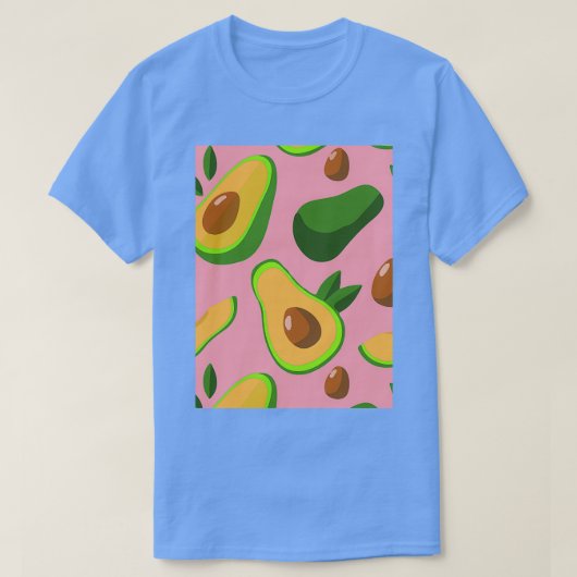 アボカド熱帯クリエイティブスタイル織物 Tシャツ (デザイン正面)