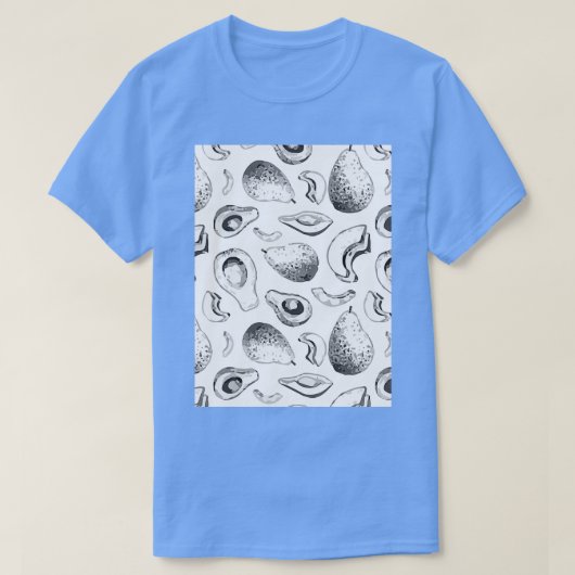 アボカド熱帯クリエイティブ夏の風味 Tシャツ (デザイン正面)