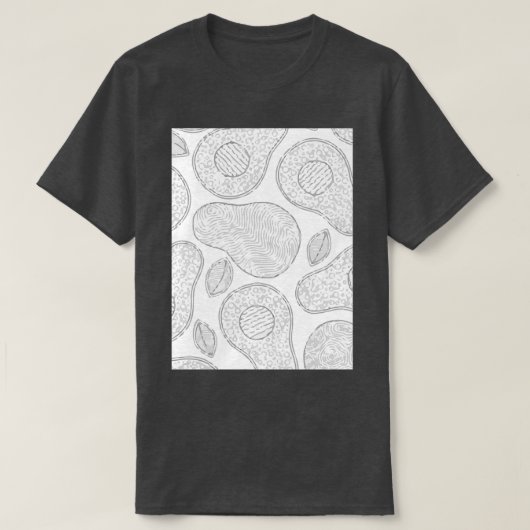 アボカド熱帯異国産 Tシャツ (デザイン正面)