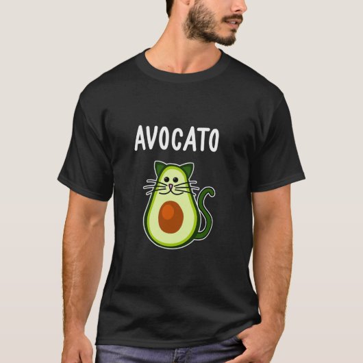 アボカド猫アボカド Tシャツ (正面)