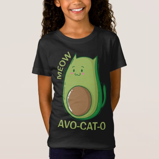 アボカド猫アボ – Cat - O Tシャツ (正面)