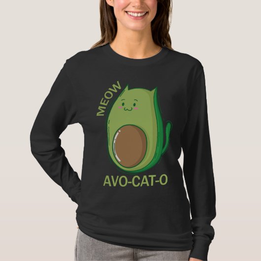アボカド猫アボ – Cat - O Tシャツ (正面)