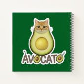 アボカド猫子猫 ノートブック (裏面)