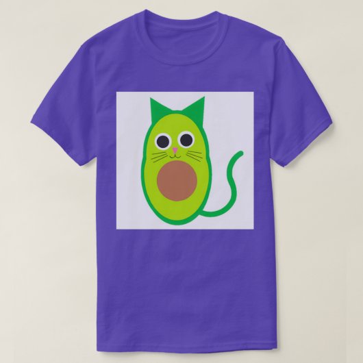 アボカド猫14 Tシャツ (デザイン正面)
