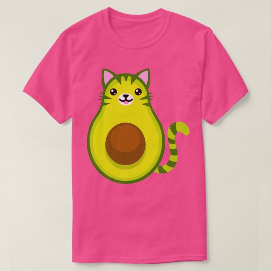 アボカド猫2 Tシャツ (デザイン正面)