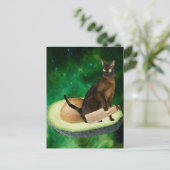 アボカド猫 ポストカード (スタンド正面)