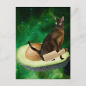 アボカド猫 ポストカード (正面)