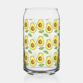 アボカド猫（緑） ガラス缶