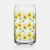 アボカド猫（緑） ガラス缶 (裏面)