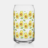 アボカド猫（緑） ガラス缶 (右)