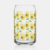 アボカド猫（緑） ガラス缶 (左)