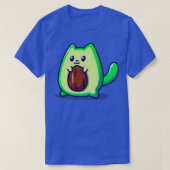 アボカド猫 Tシャツ (デザイン正面)