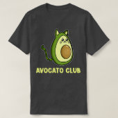アボカド猫 Tシャツ (デザイン正面)