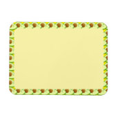 アボカド縁どスケッチ空白のカスタム文字 マグネット (横)