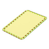 アボカド縁どスケッチ空白のカスタム文字 マグネット (左側)