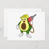 アボカド職人とドリル ポストカード (正面/裏面)