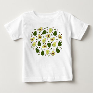アボカド葉と ベビーTシャツ