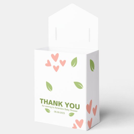 アボカド赤ちゃんシャワー赤ちゃんガールビーフボックス フェイバーボックス (オープン)