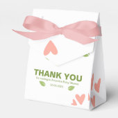 アボカド赤ちゃんシャワー赤ちゃんガールビーフボックス フェイバーボックス (正面サイド)