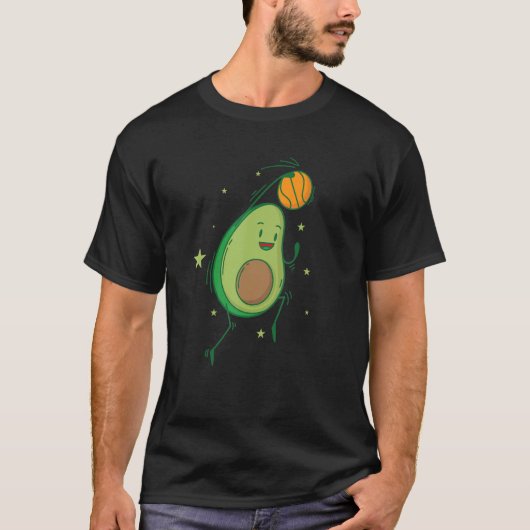 アボカド遊のバスケットボール Tシャツ (正面)