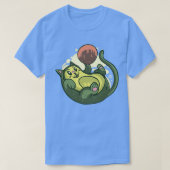 アボカド遊猫 Tシャツ (デザイン正面)